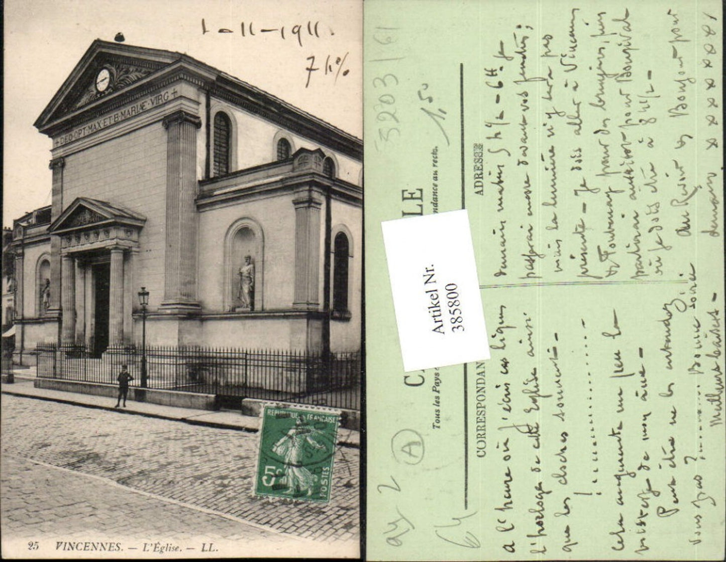 385800,Ile-de-France Val-de-Marne Vincennes L'Eglise Kirche