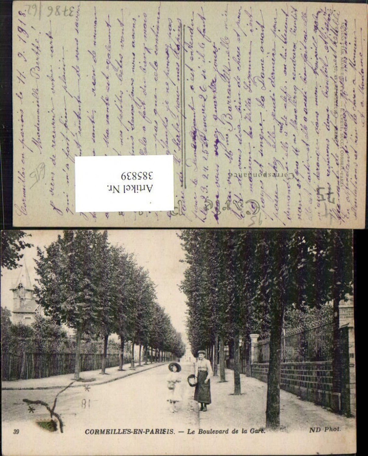 385839,Ile-de-France Val-Oise Cormeilles-en-Parisis Le Boulevard de la Gare Allee