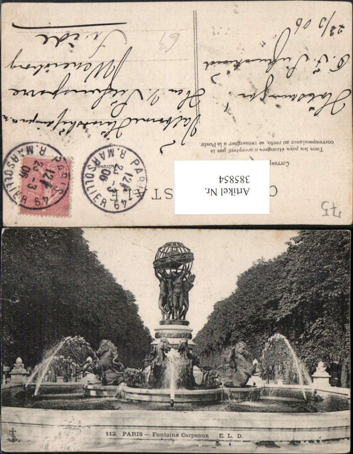 385854,Ile-de-France Paris Fontaine Carpeaux Brunnen Statue
