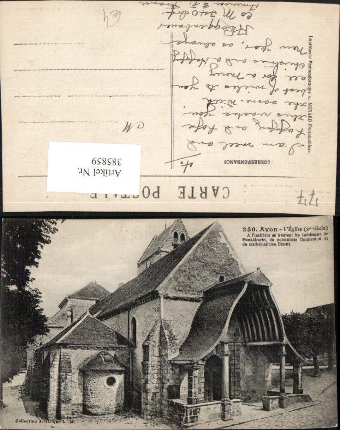 385859,Ile-de-France Seine-et-Marne Avon L'Eglise Kirche
