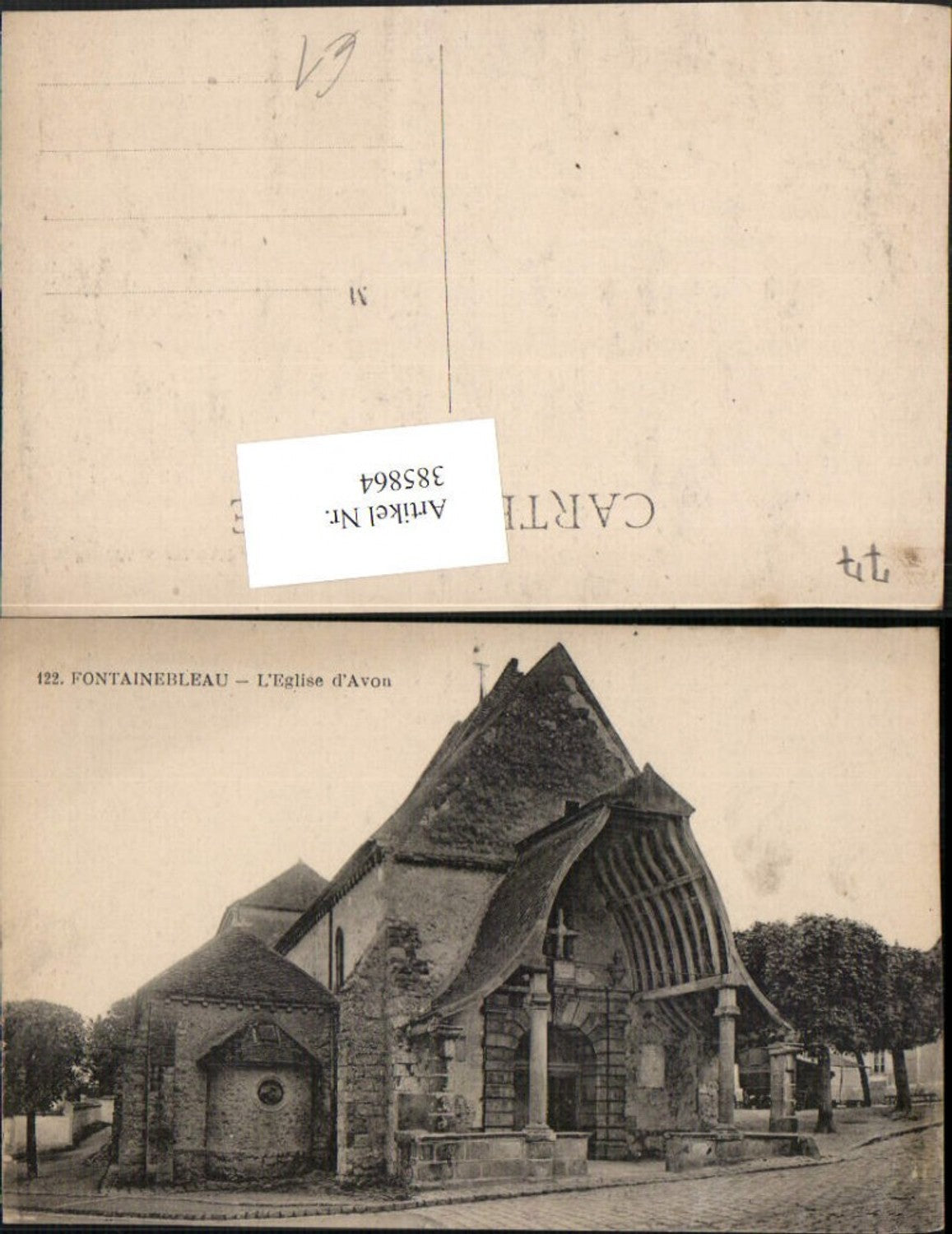 385864,Ile-de-France Seine-et-Marne Fontainebleau L'Eglise d'Avon Kirche