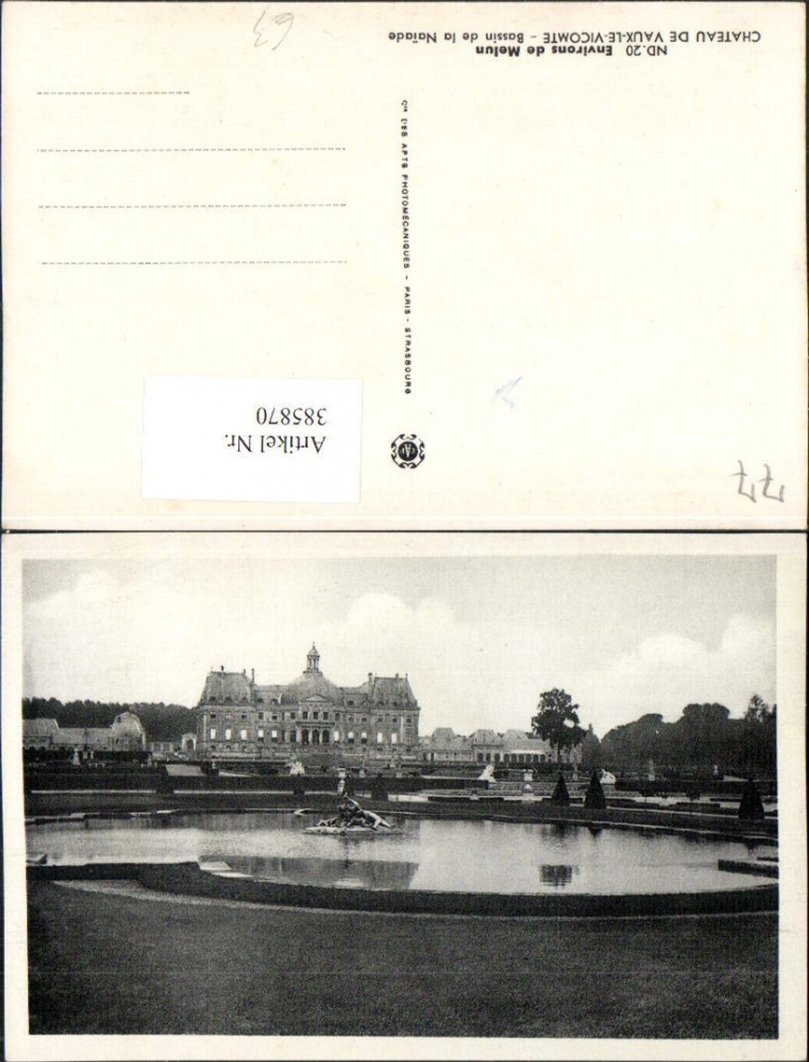 385870,Ile-de-France Seine-et-Marne Melun Chateau de Vaux-le-Vicomte Schloss