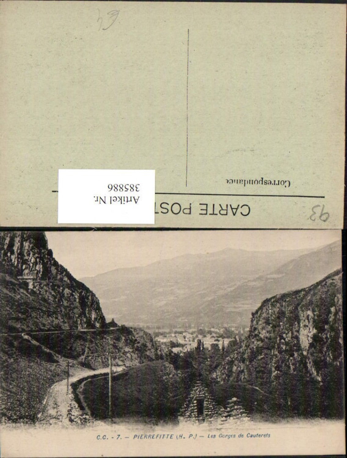 385886,Midi-Pyrenees Hautes-Pyrenees Pierrefitte-Nestalas Les Gorges du Cauterets