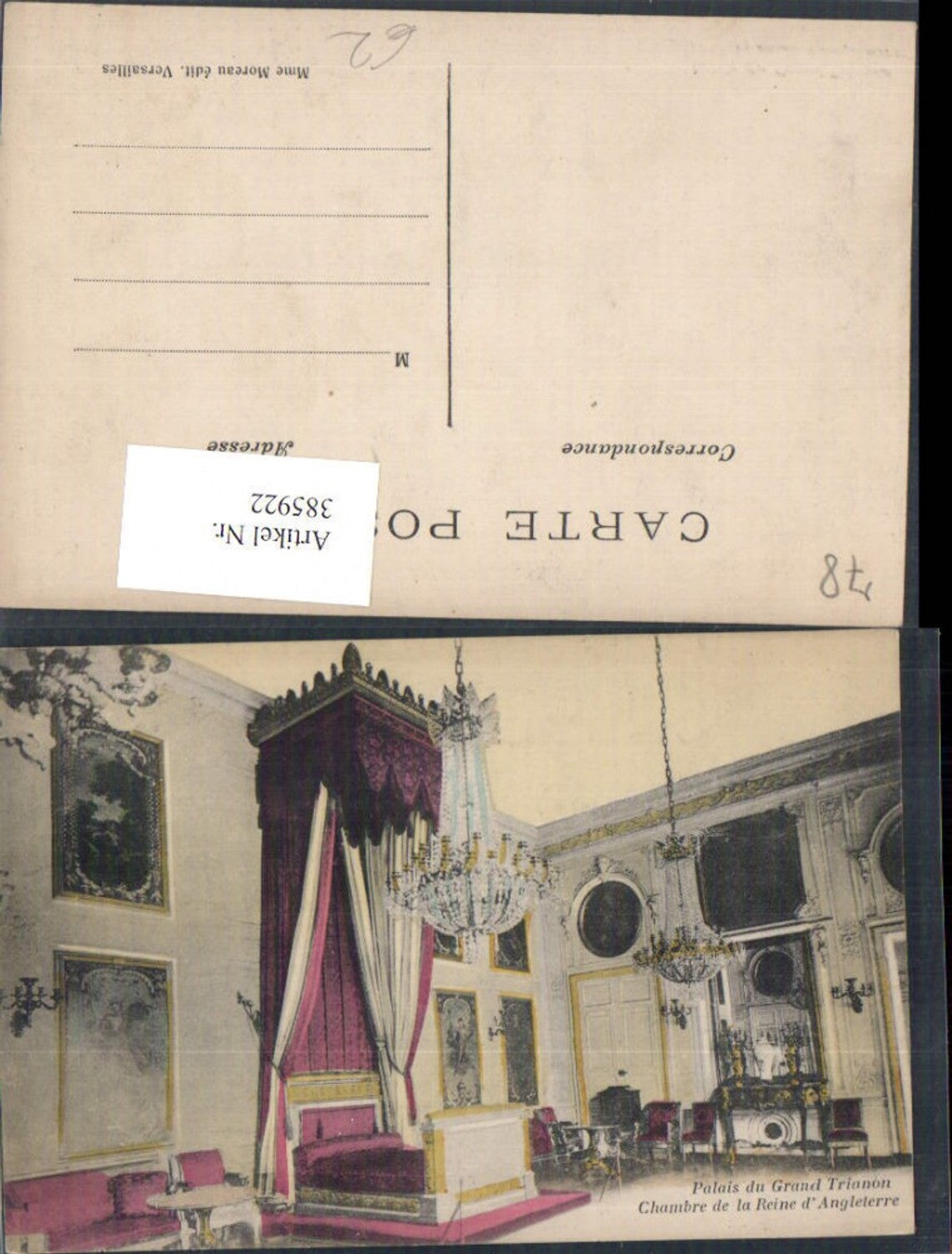 385922,Ile-de-France Yvelines Palais du Grand Trianon Chambre de la Reine d'Angleterre Bett