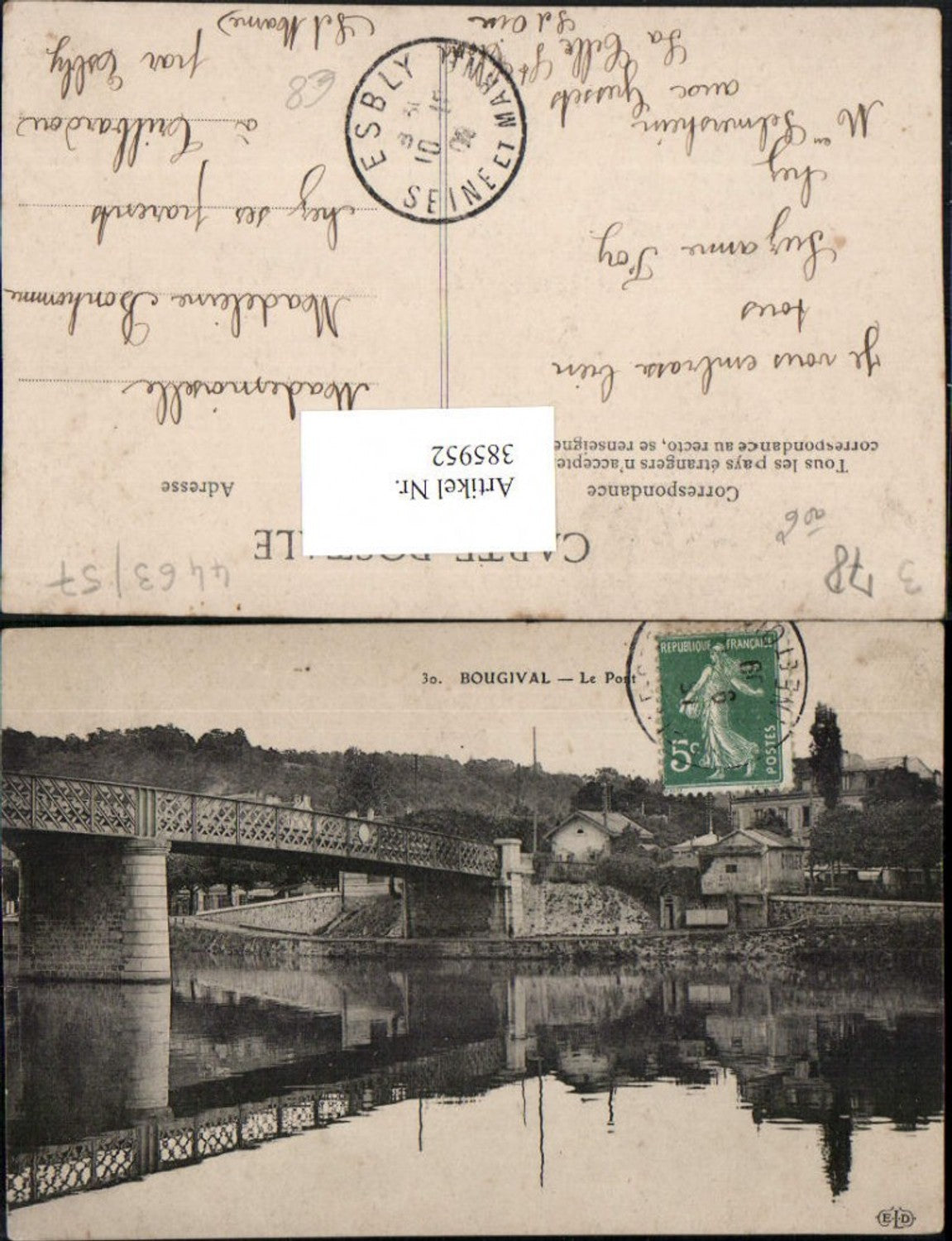385952,Ile-de-France Yvelines Bougival Le Pont Brücke
