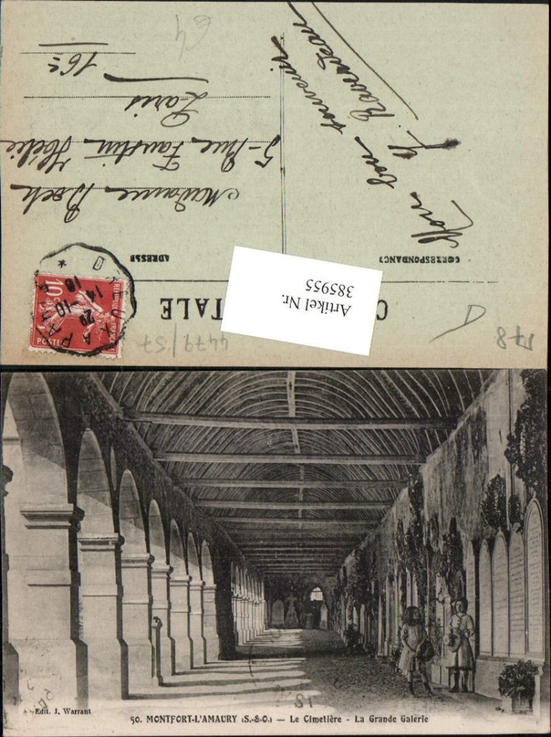 385955,Ile-de-France Yvelines Montfort-l'Amaury Le Cimetiere La Grande Galerie Friedhof