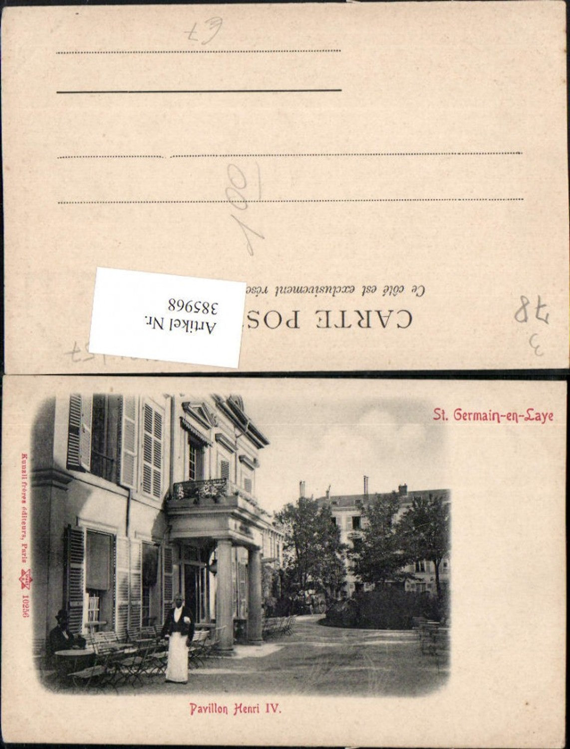 385968,Ile-de-France Yvelines St-Germain-en-Laye Pavillon Henri IV Gebäude