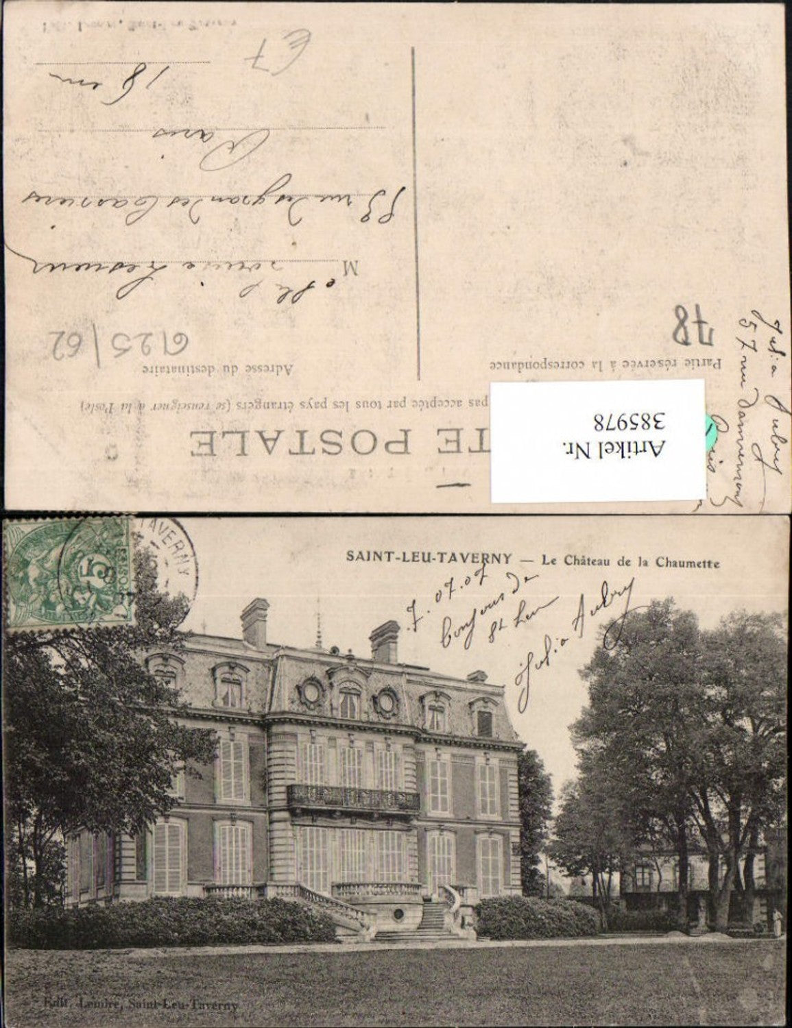 385978,Ile-de-France Yvelines Saint-Leu-Taverny Le Chateau de la Chaumette Schloss