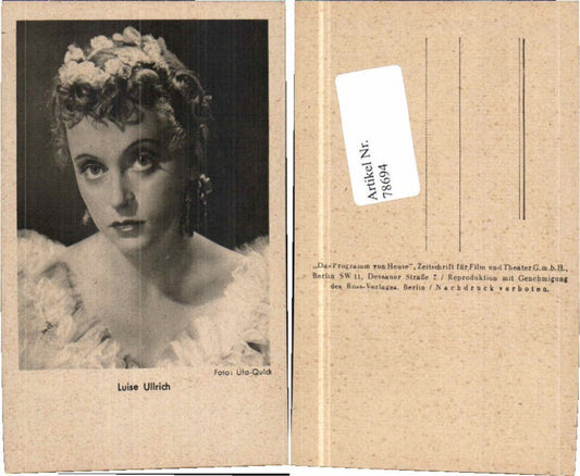 78694,Luise Ullrich Haar Mode