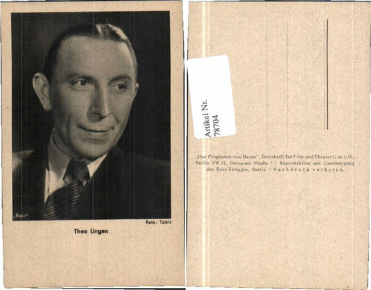 78704,Theo Lingen Ross Verlag