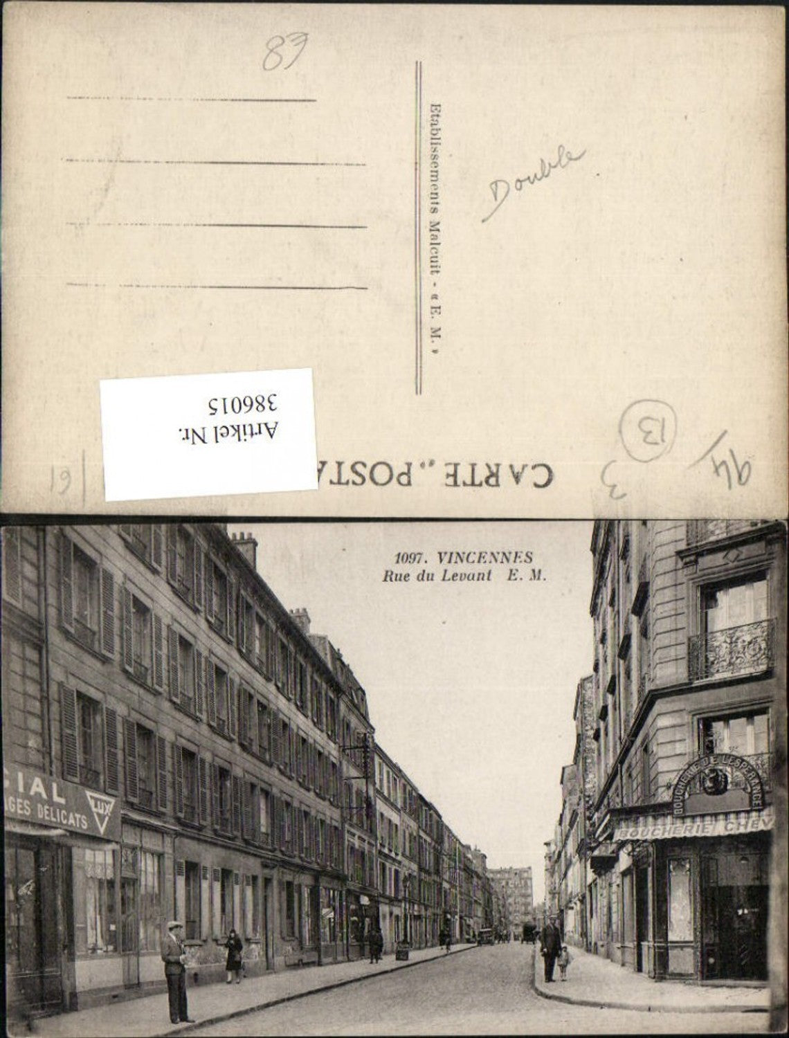386015,Ile-de-France Val-de-Marne Vincennes Rue du Levant Straßenansicht