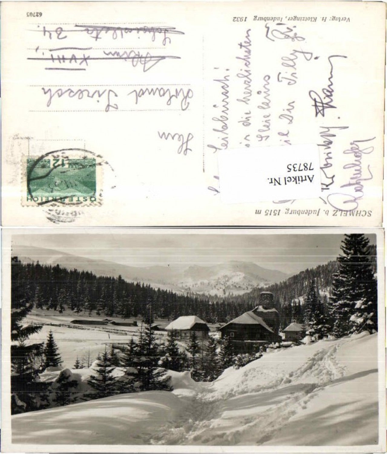 Alte Ansichtskarte – Old Postcard