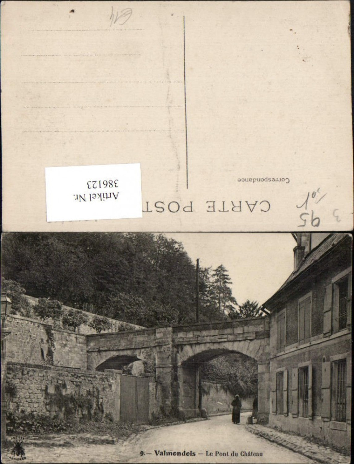 386123,Ile-de-France Val-Oise Valmondois Le Pont du Chateau Schlossbrücke