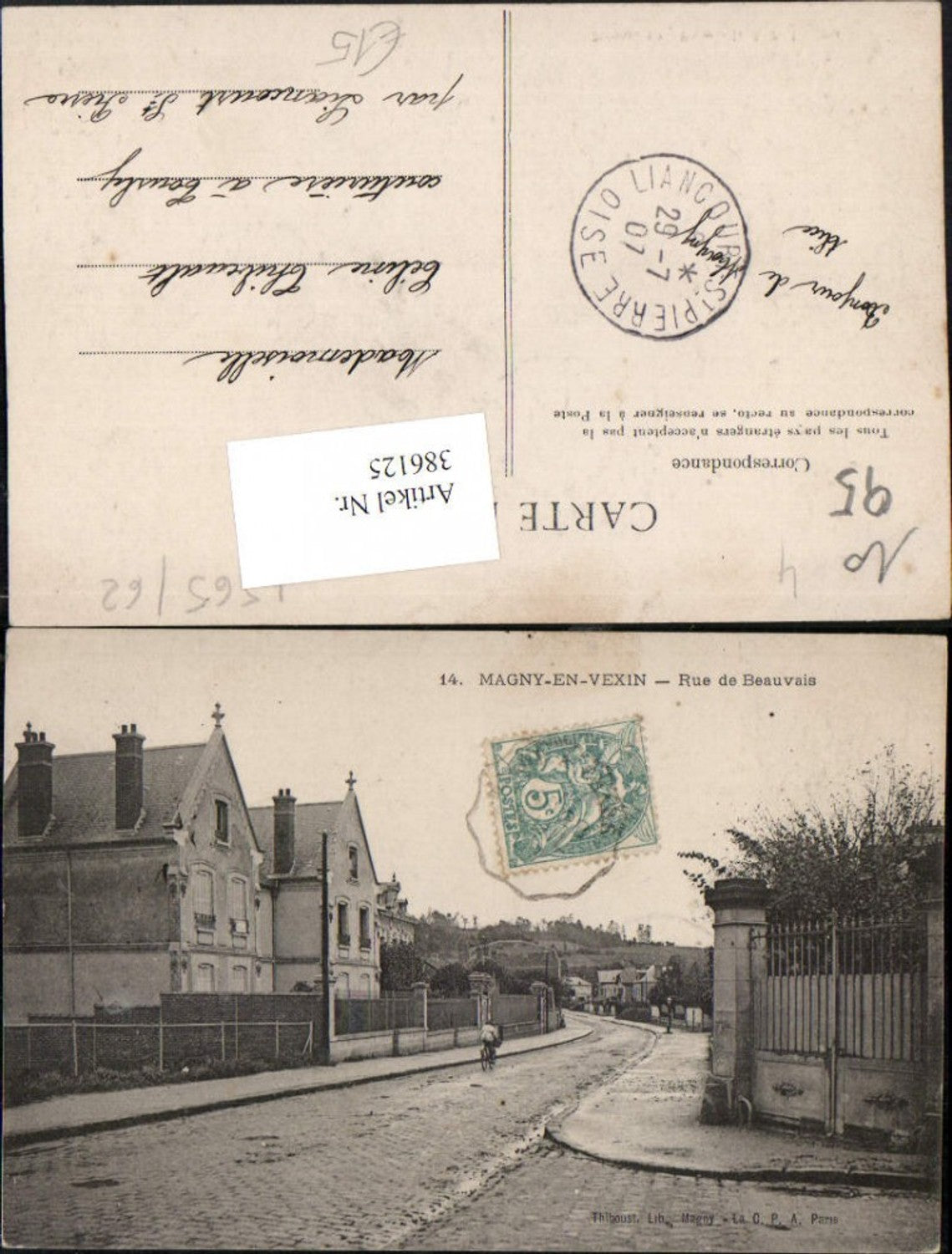 386125,Ile-de-France Val-Oise Magny-en-Vexin Rue de Beauvais Straßenansicht