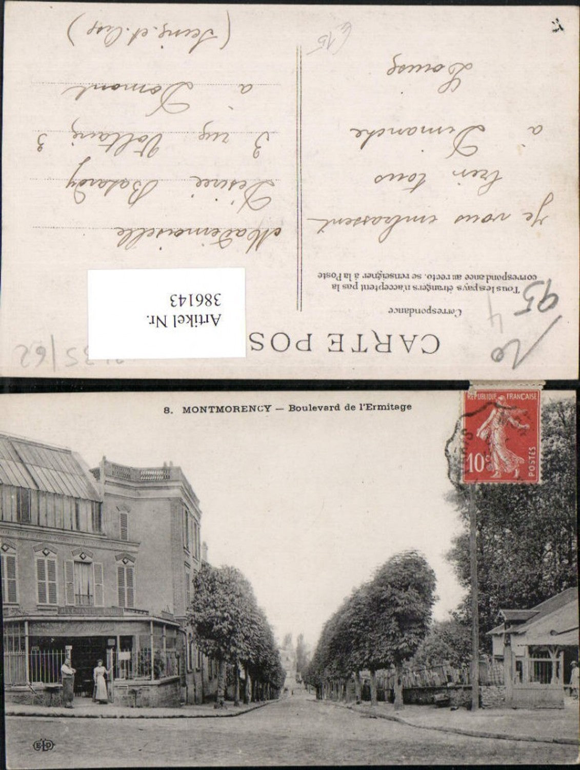 386143,Ile-de-France Val-Oise Montmorency Boulevard de l'Ermitage Straßenansicht