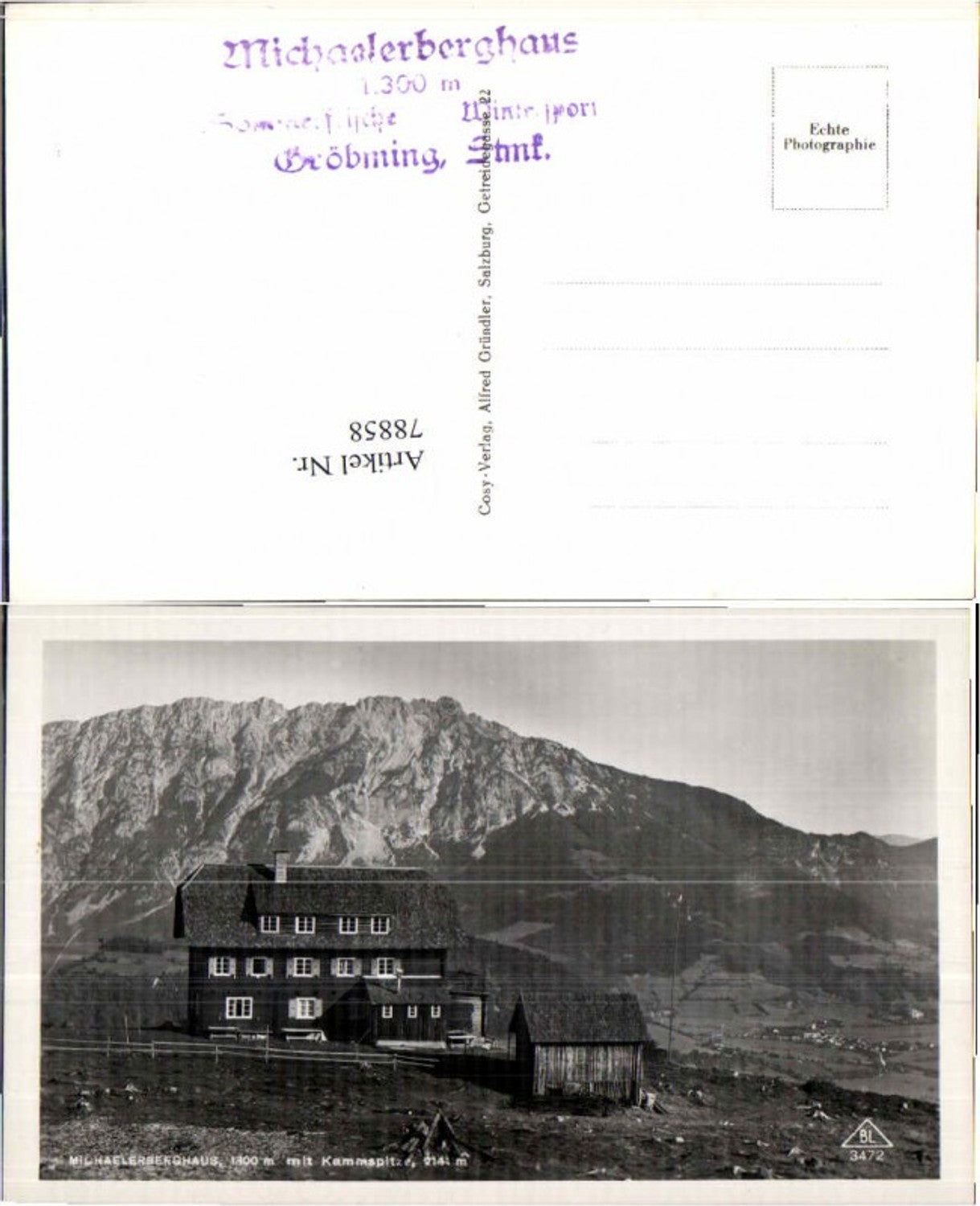 Alte Ansichtskarte – Old Postcard