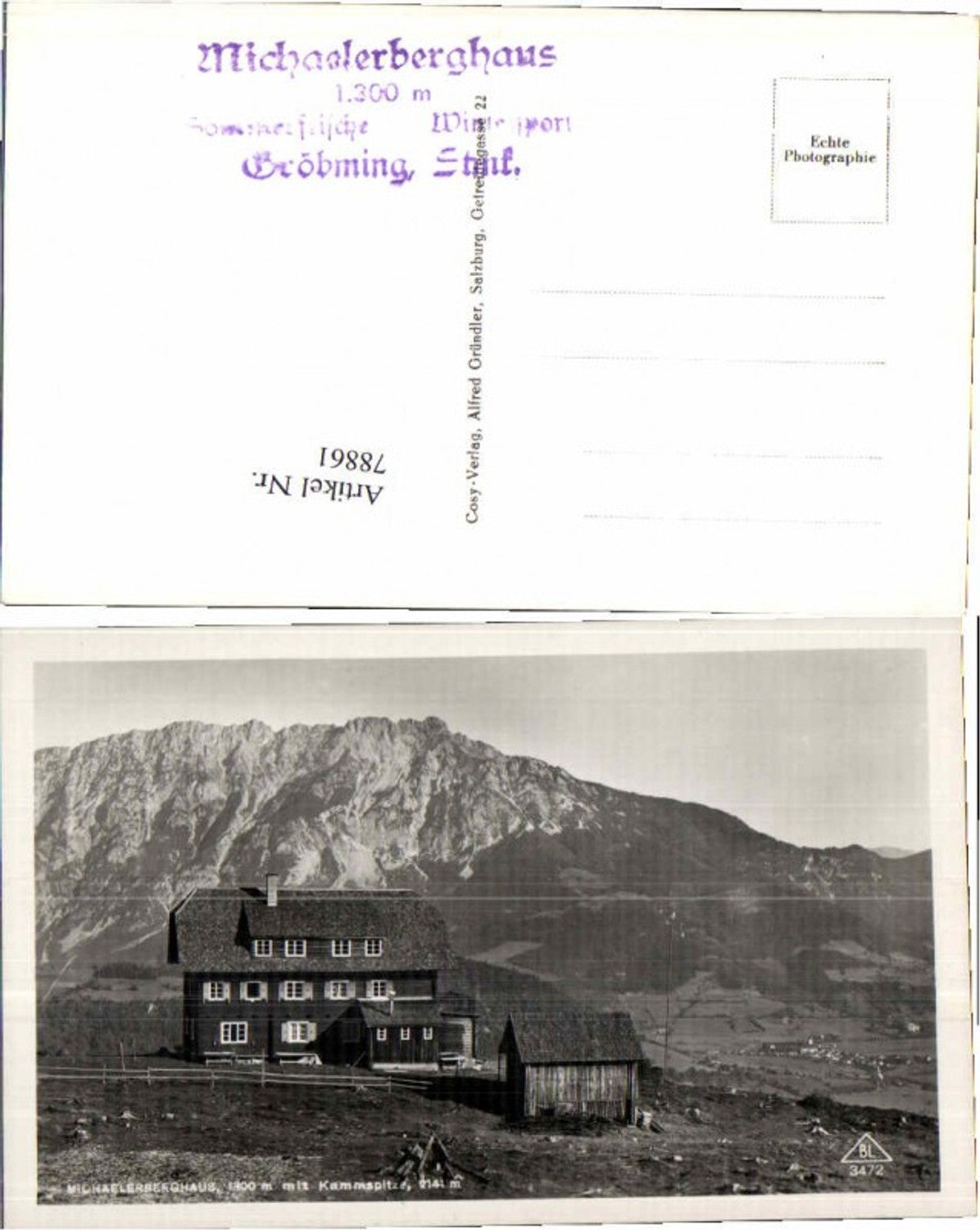 Alte Ansichtskarte – Old Postcard