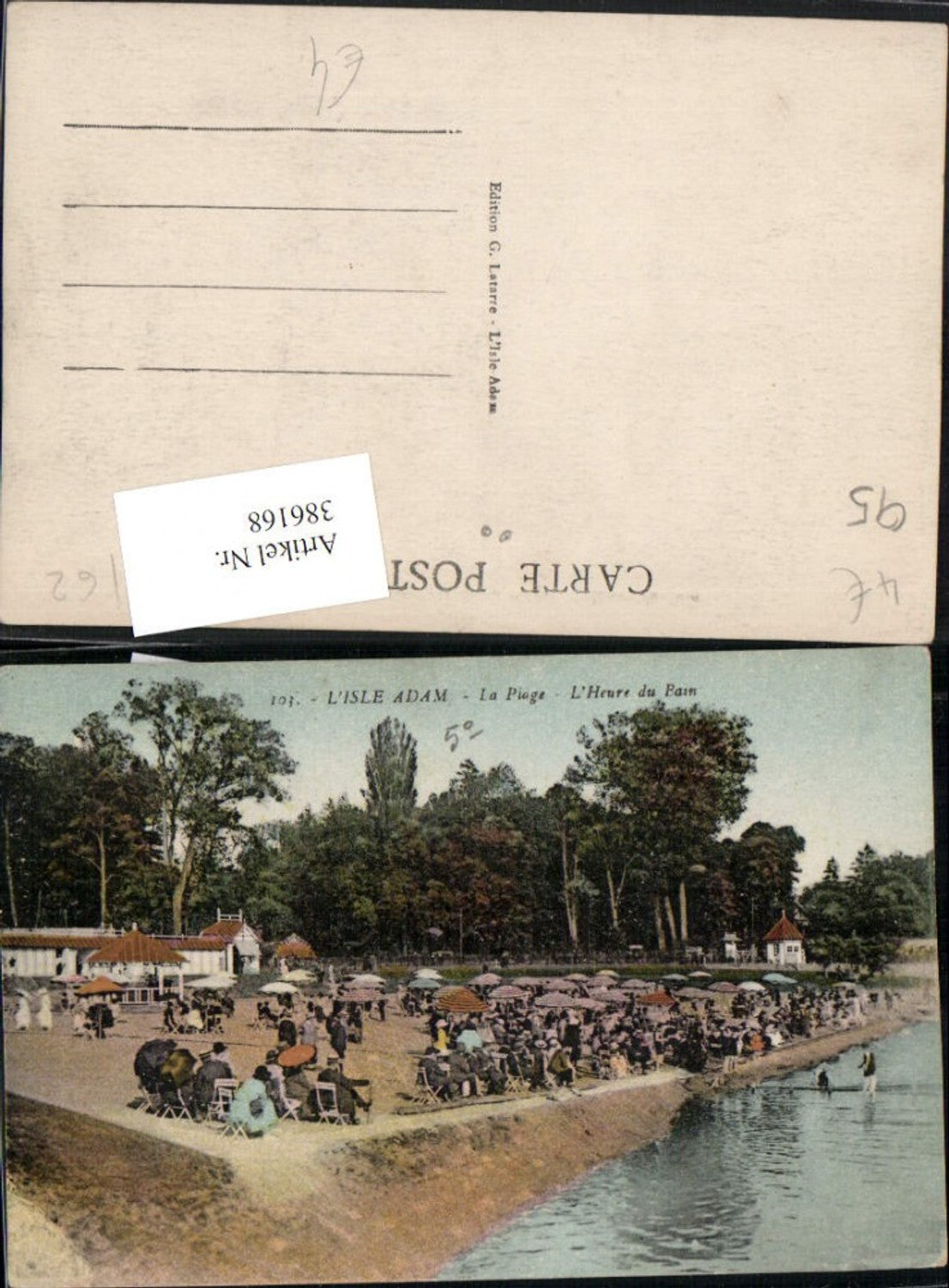 386168,Ile-de-France Val-Oise Isle Adam La Plage L'Heure du Bain Strand Strandleben