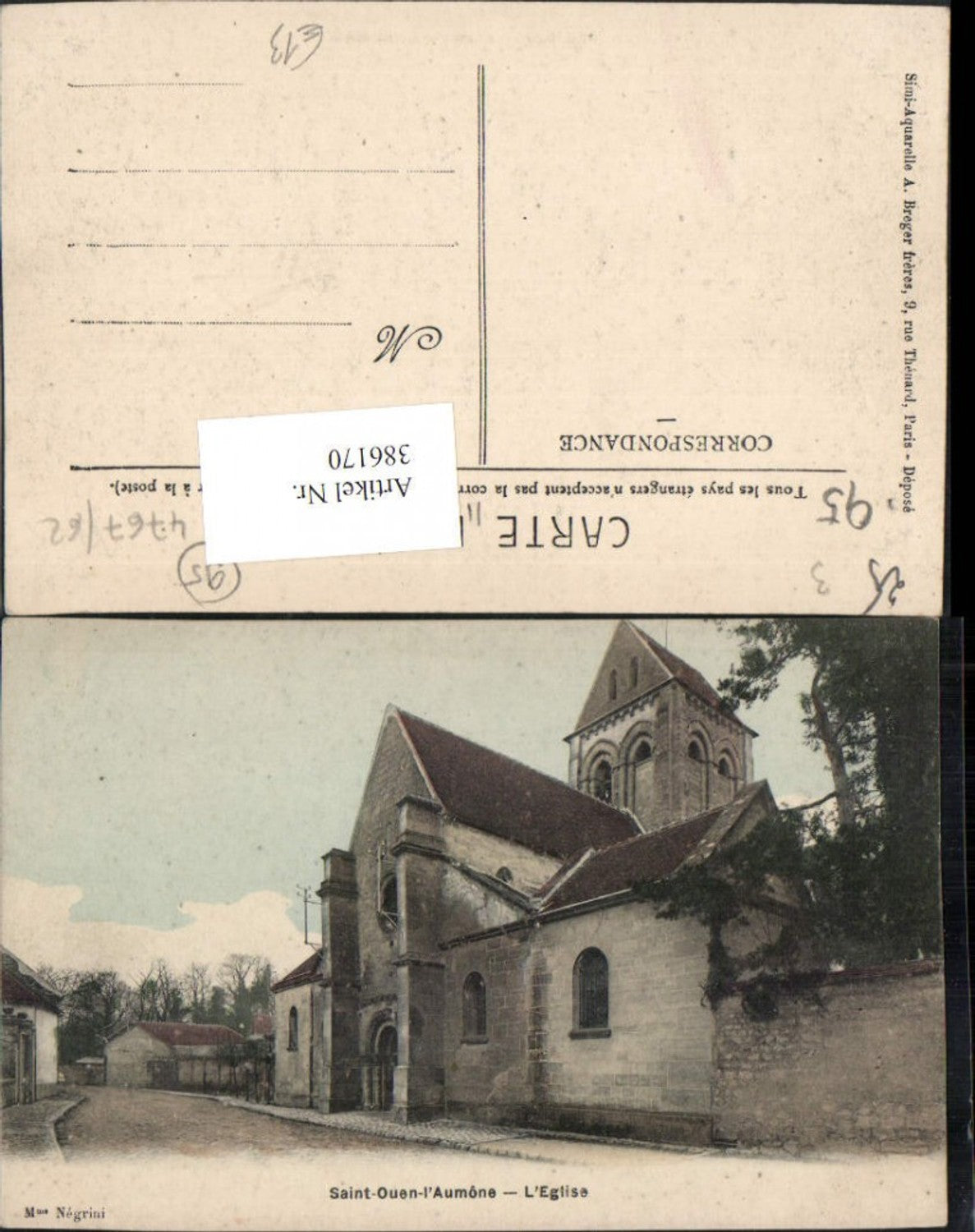 386170,Ile-de-France Val-Oise Saint-Ouen-l'Aumone L'Eglise Kirche