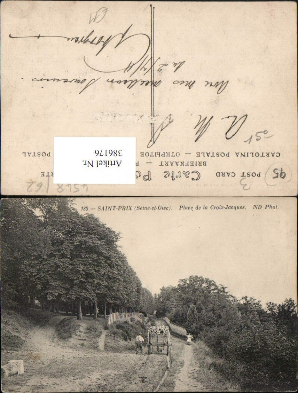 386176,Ile-de-France Val-Oise Saint-Prix Place de la Croix-Jacques Wegpartie