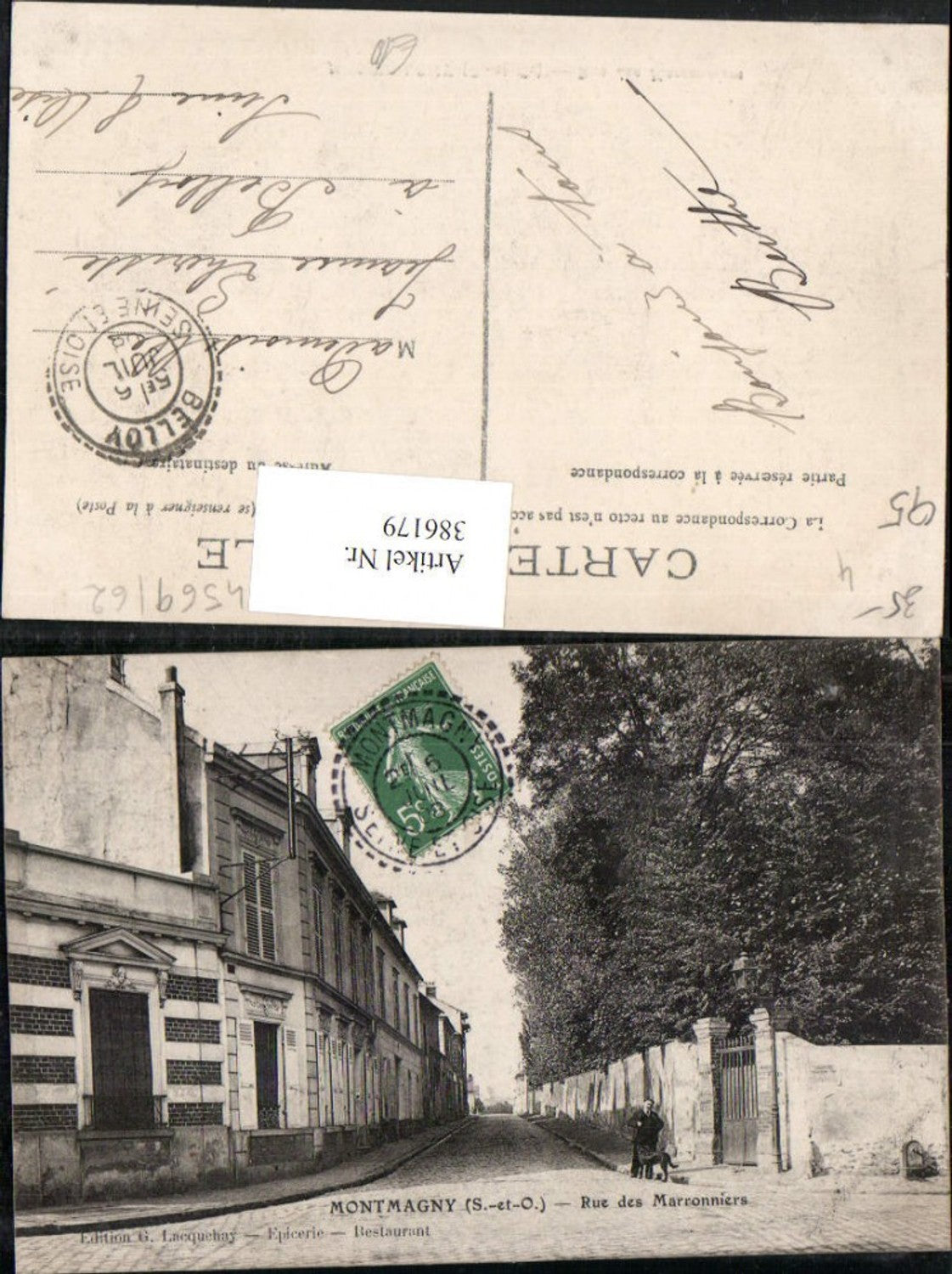 386179,Ile-de-France Val-Oise Montmagny Rue des Marronniers Straßenansicht