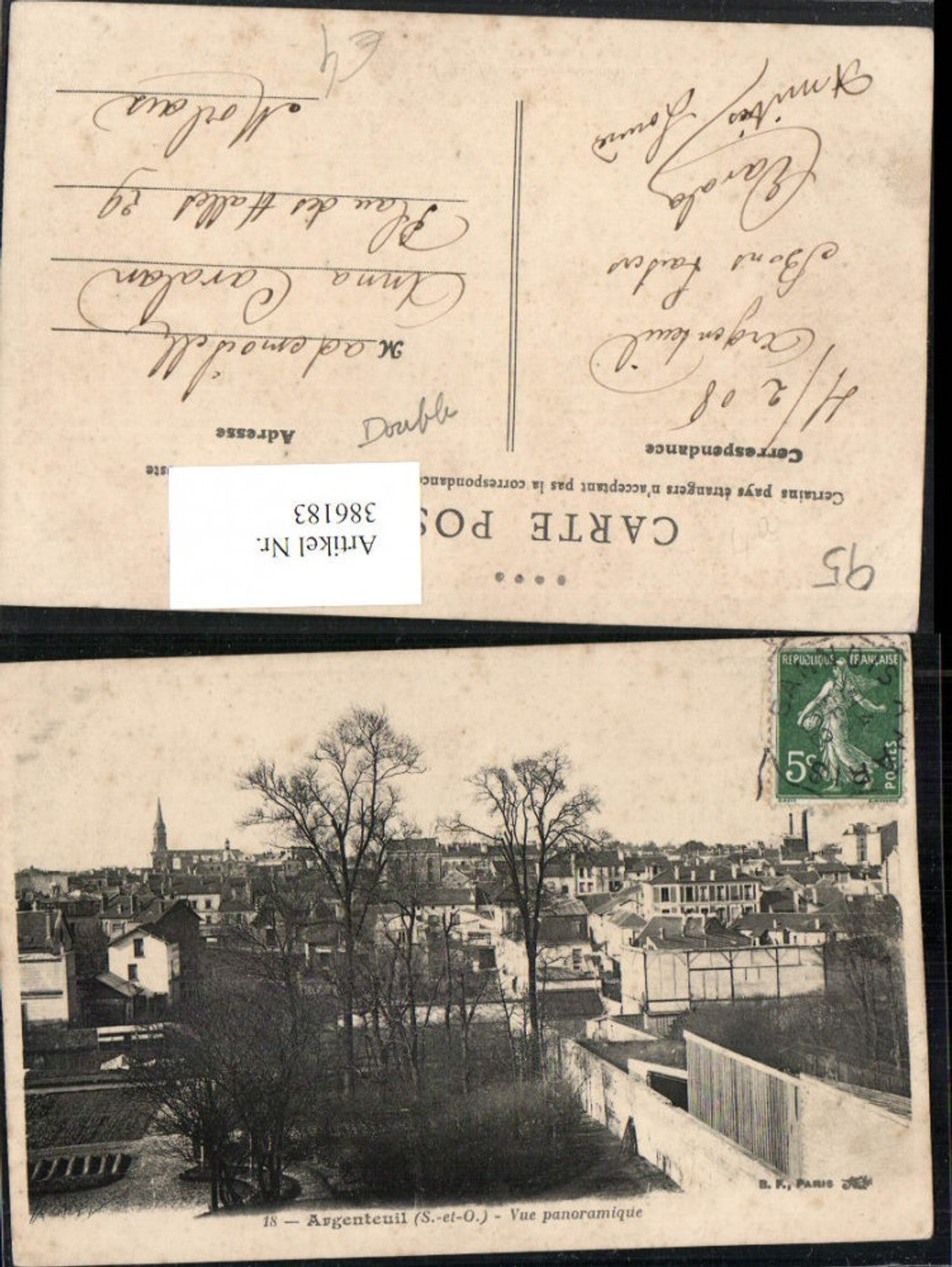 386183,Ile-de-France Val-Oise Argenteuil Vue panoramique Totale