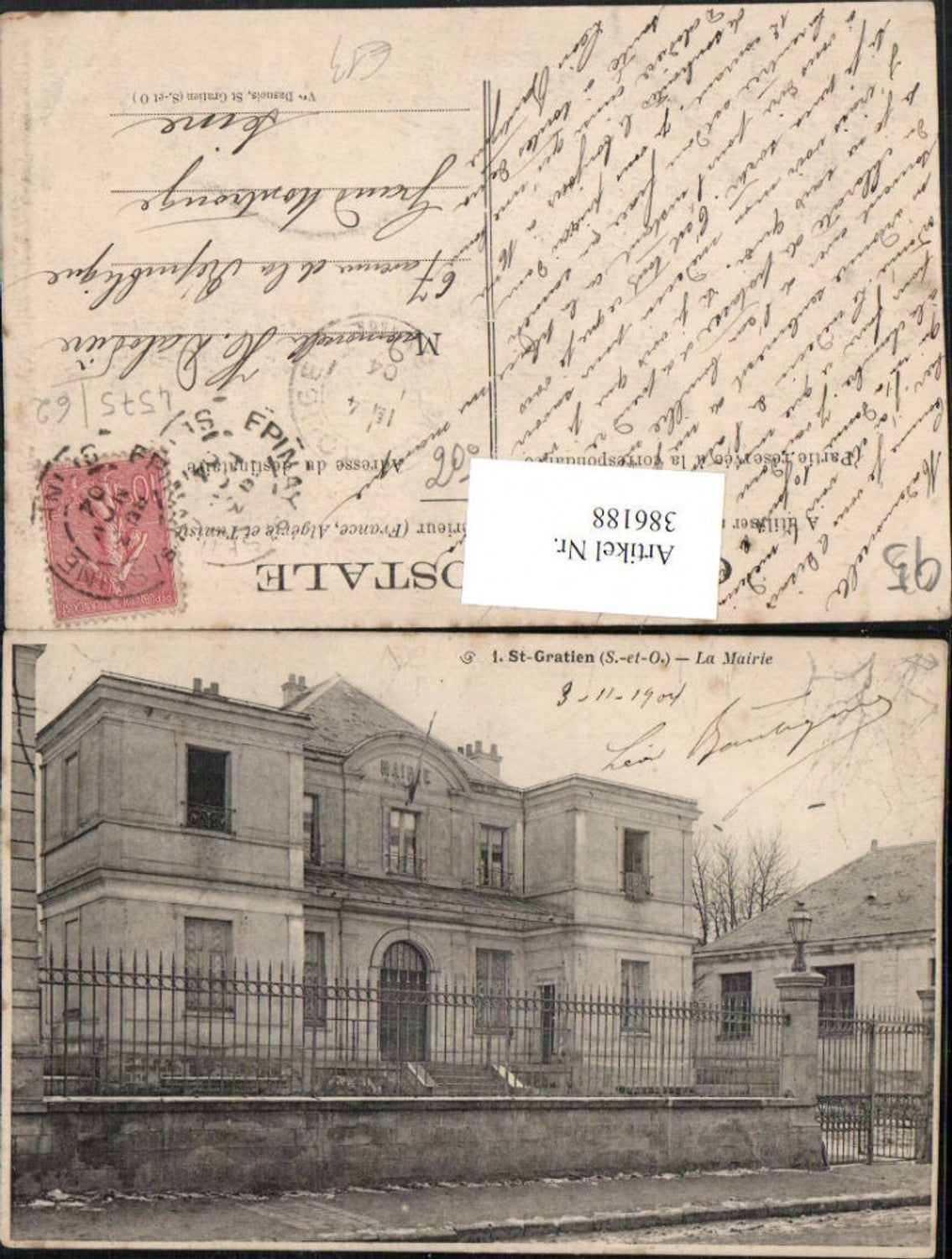 386188,Ile-de-France Val-Oise St-Gratien La Mairie Rathaus Gebäude