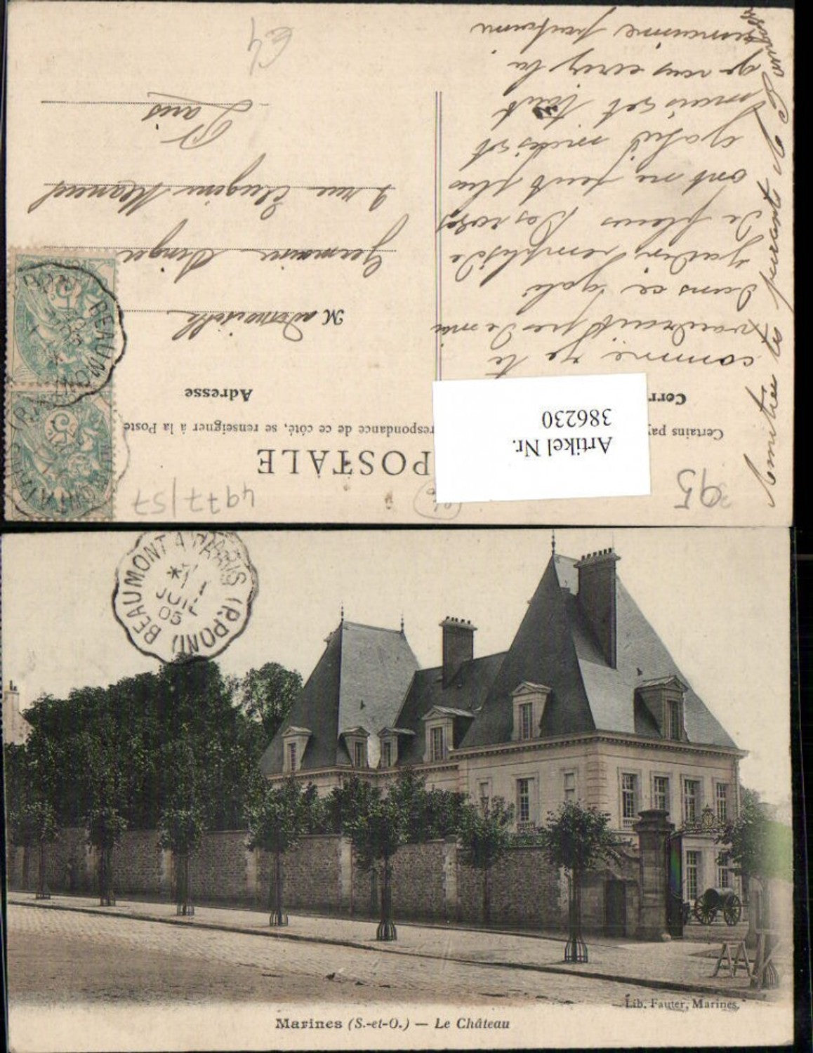 386230,Ile-de-France Val-Oise Marines Le Chateau Schloss