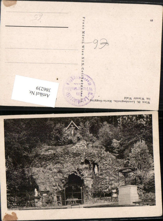 386239,Maria Gugging im Wienerwald Lourdesgrotte Altar
