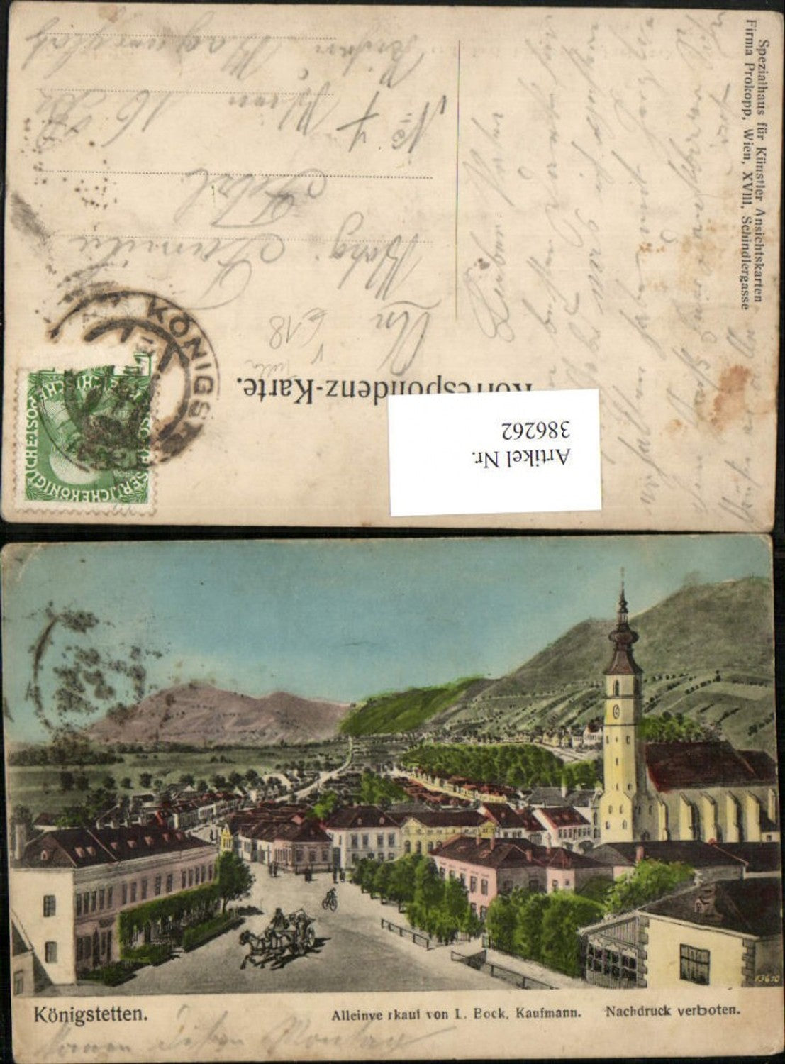 386262,Königstetten Totale Kirche pub Prokopp Wien