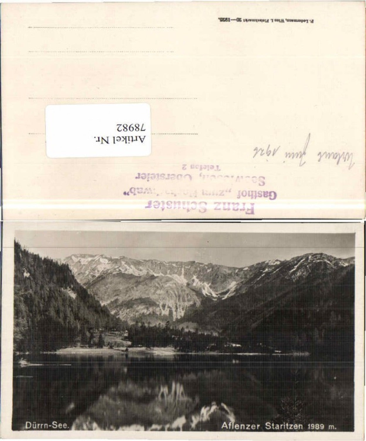 Alte Ansichtskarte – Old Postcard