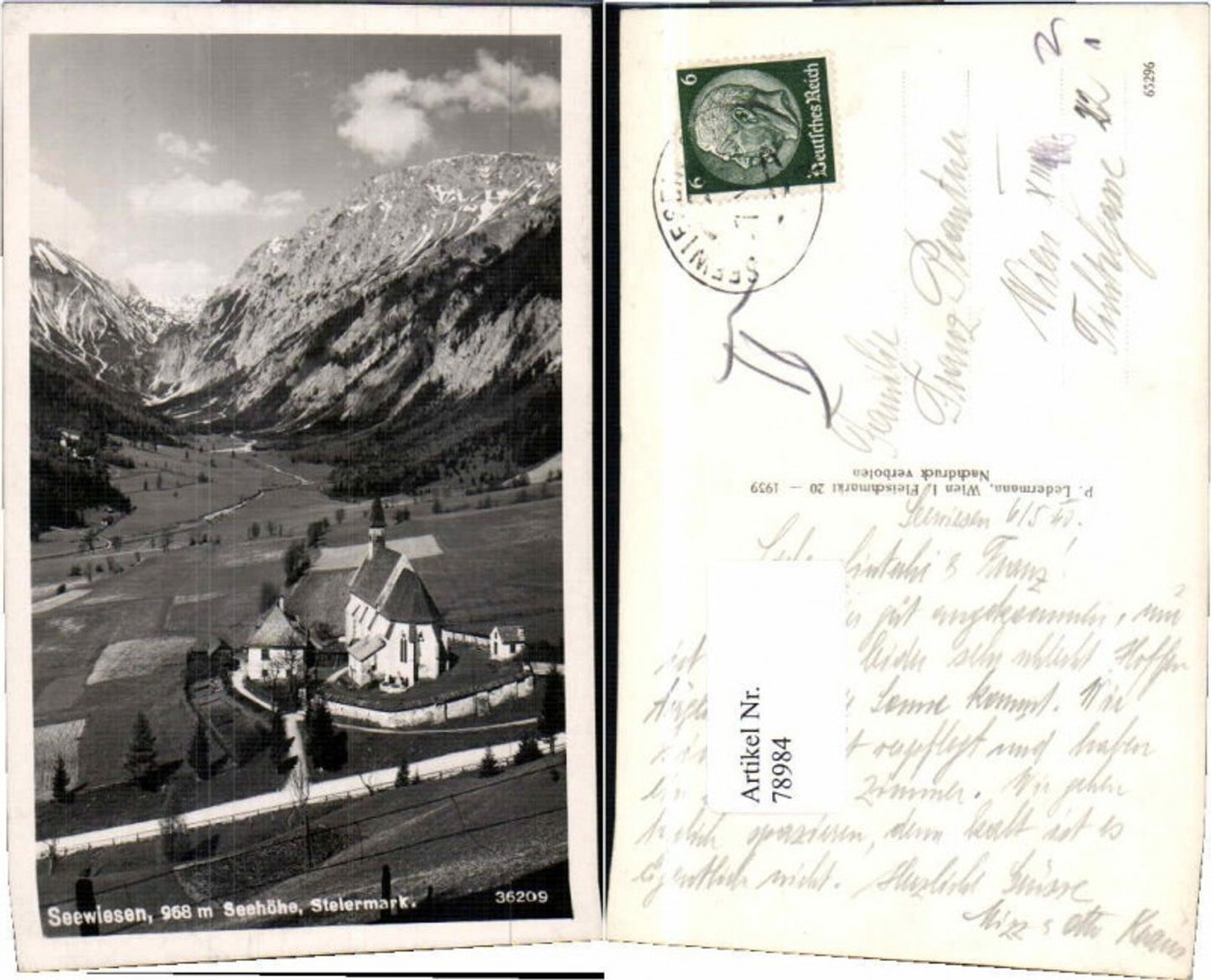 Alte Ansichtskarte – Old Postcard
