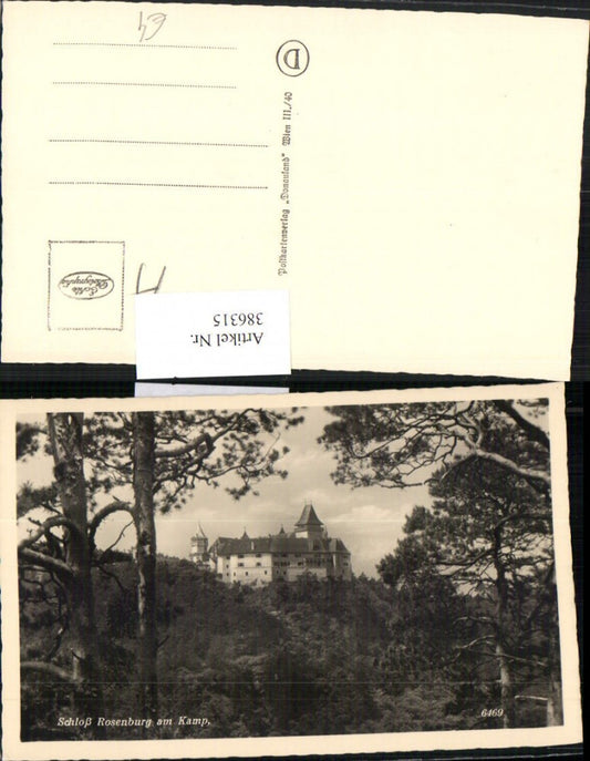 386315,Schloss Rosenburg am Kamp