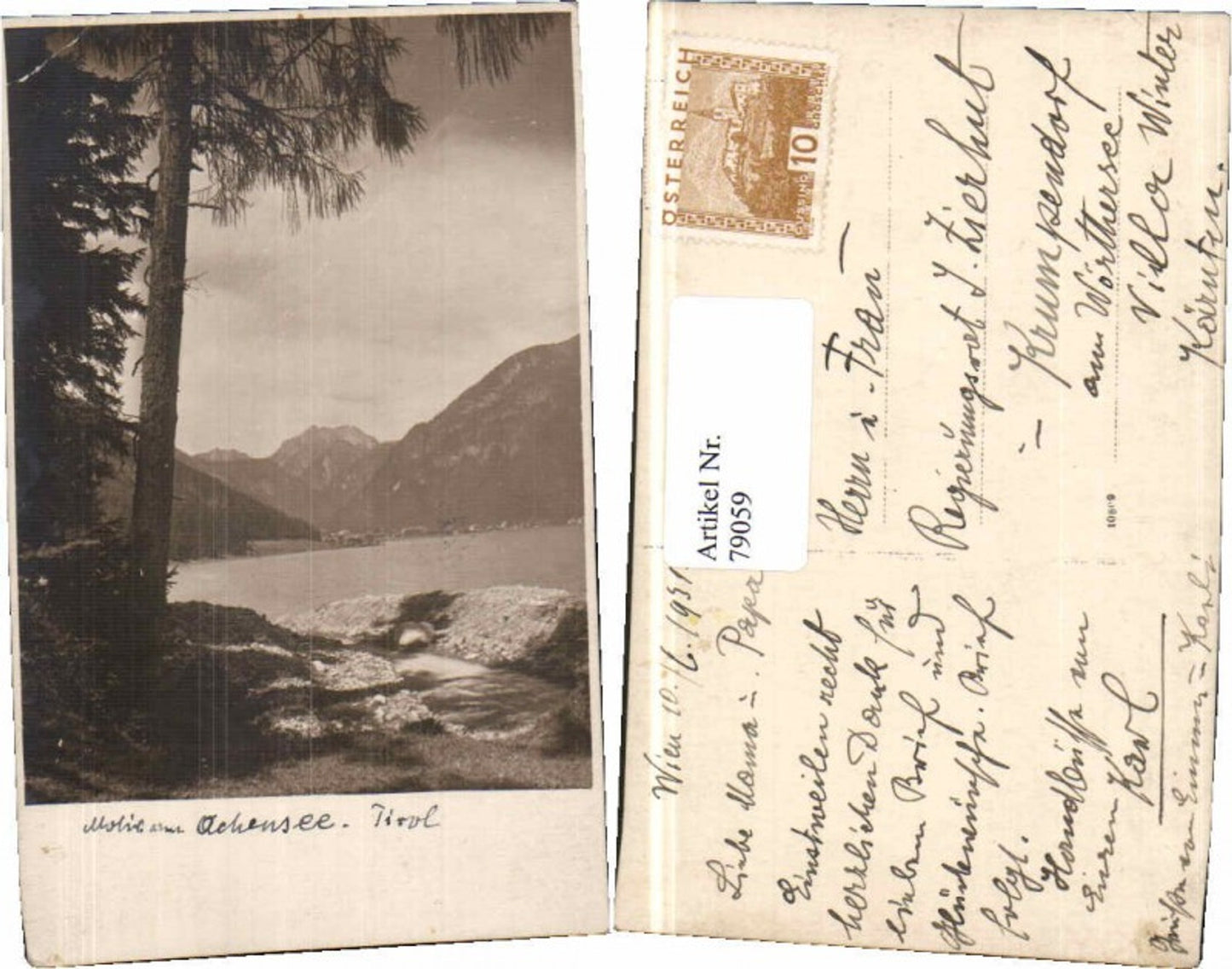 Alte Ansichtskarte – Old Postcard