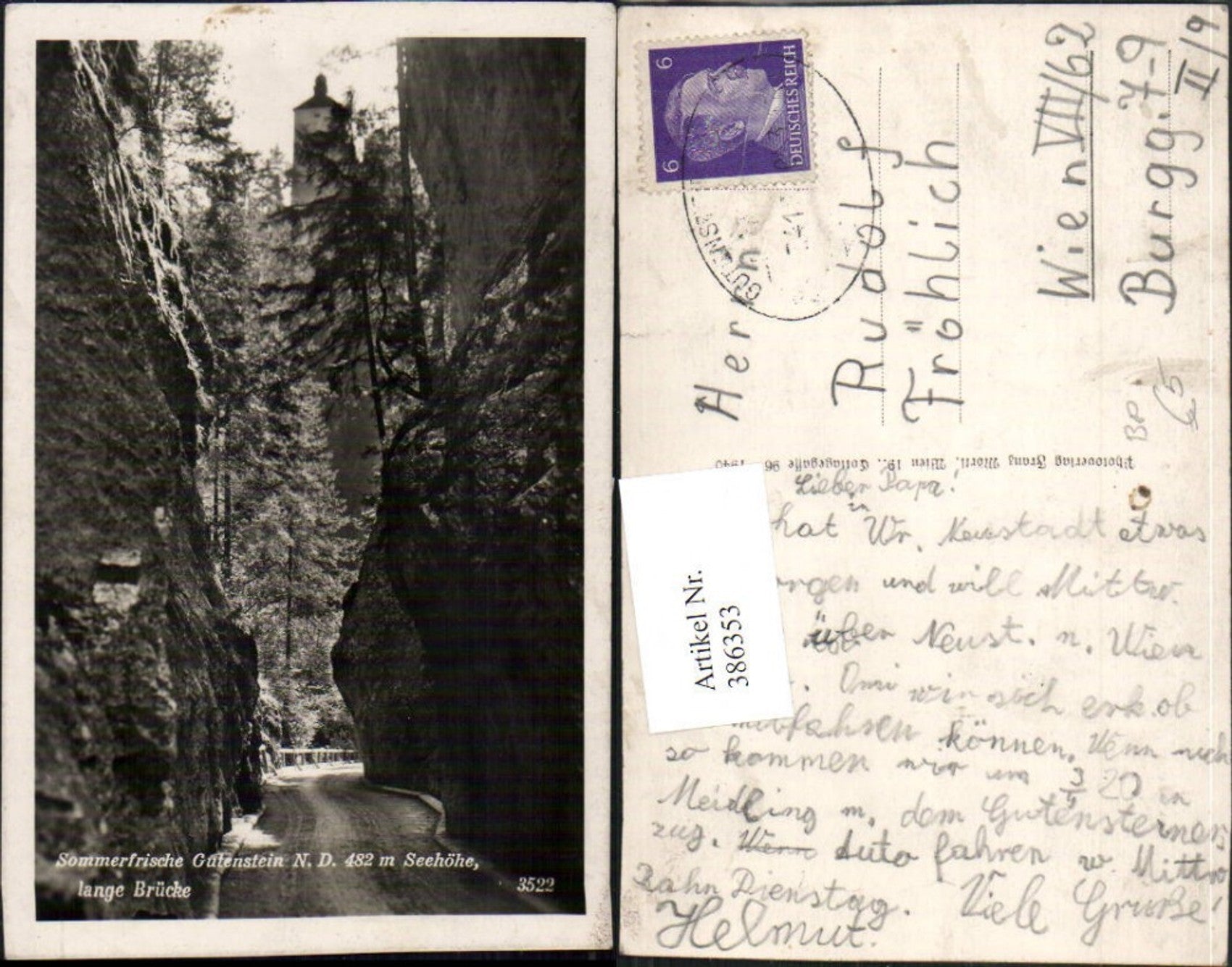 Alte Ansichtskarte – Old Postcard