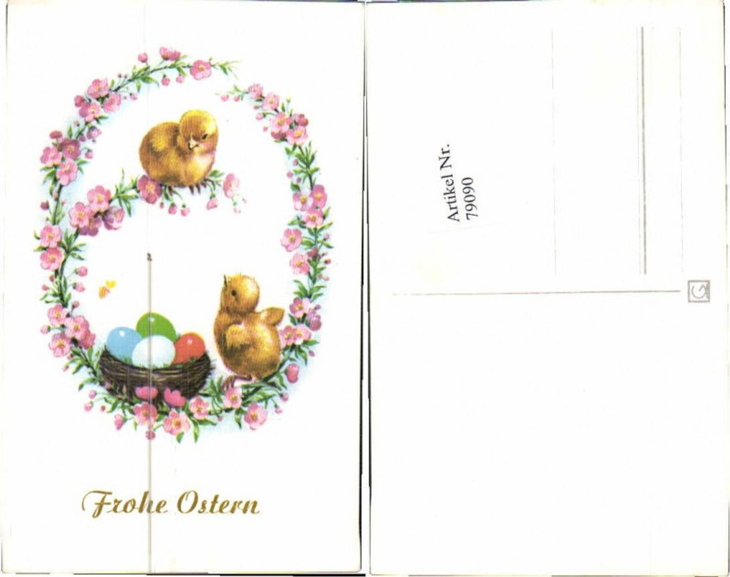 79090,Ostern süsse Küken Blumen Ostereier