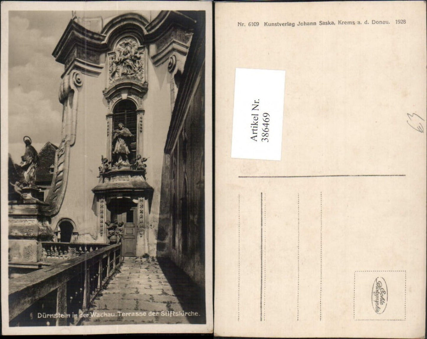 386469,Dürnstein in d. Wachau Stiftskirche Kirche Terrasse