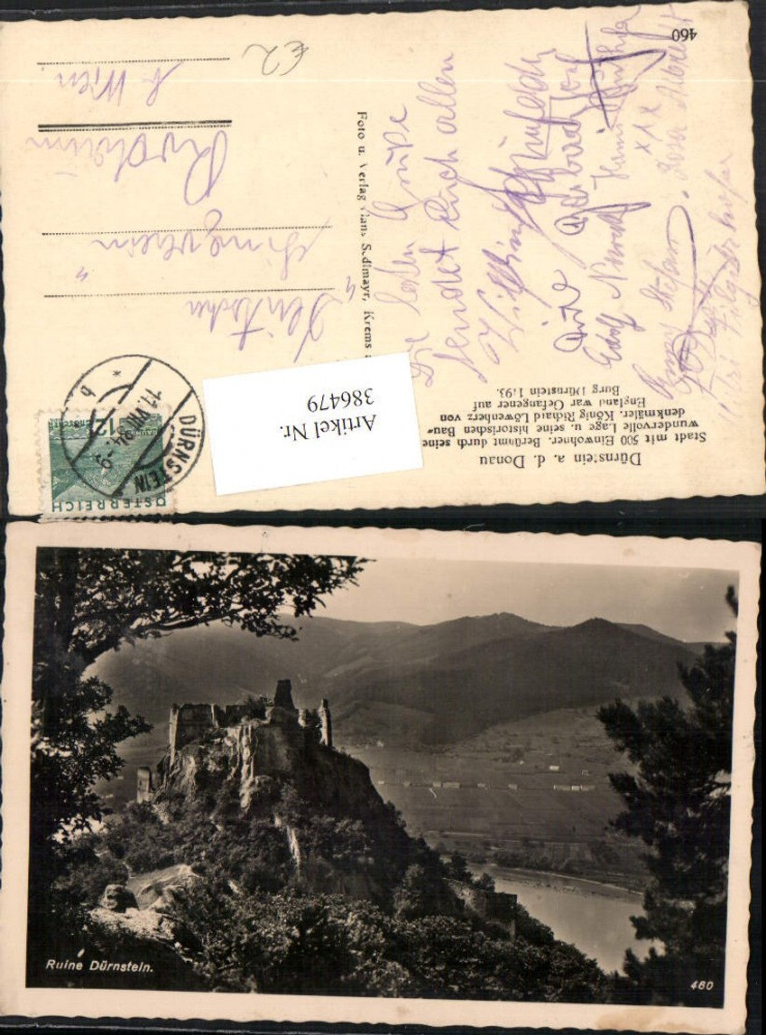 386479,Dürnstein an d. Donau Ruine