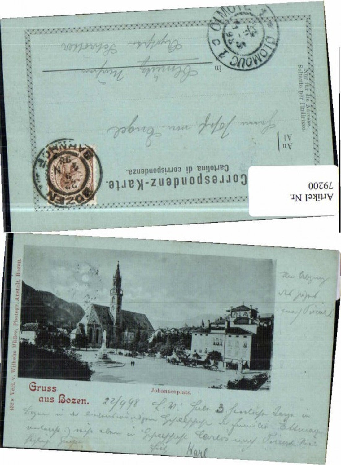 Alte Ansichtskarte – Old Postcard