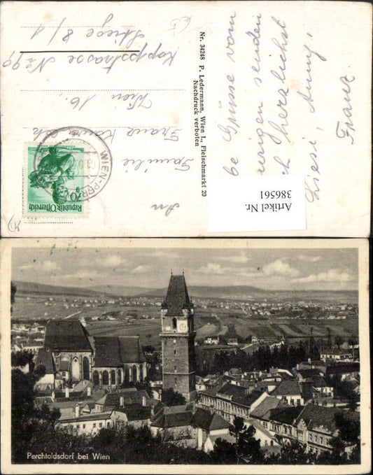 386561,Perchtoldsdorf b. Wien Teilansicht Stadtturm Kirche