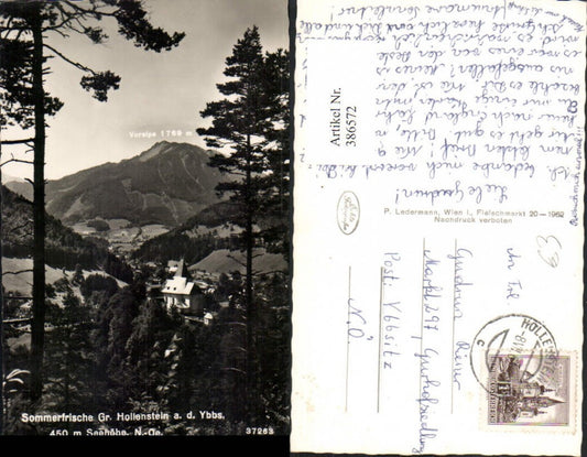 386572,Groß Hollenstein an d. Ybbs Kirche m. Voralpe
