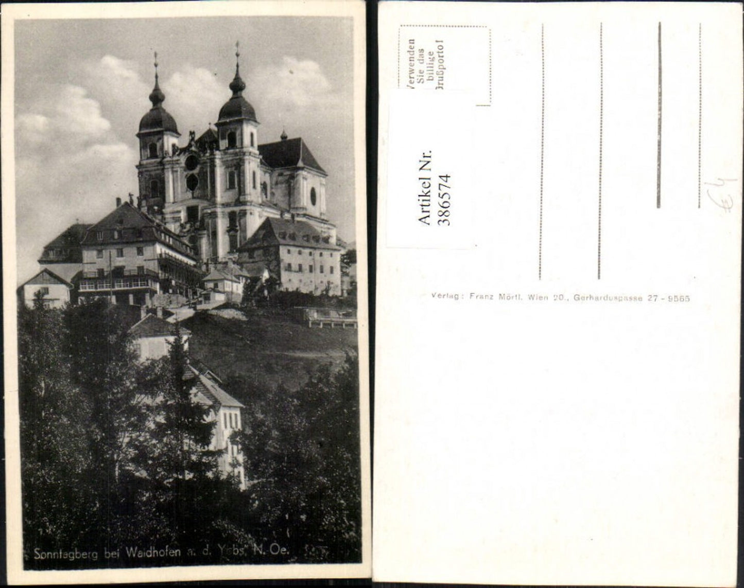 386574,Sonntagberg b. Waidhofen an d. Ybbs Basilika Kirche