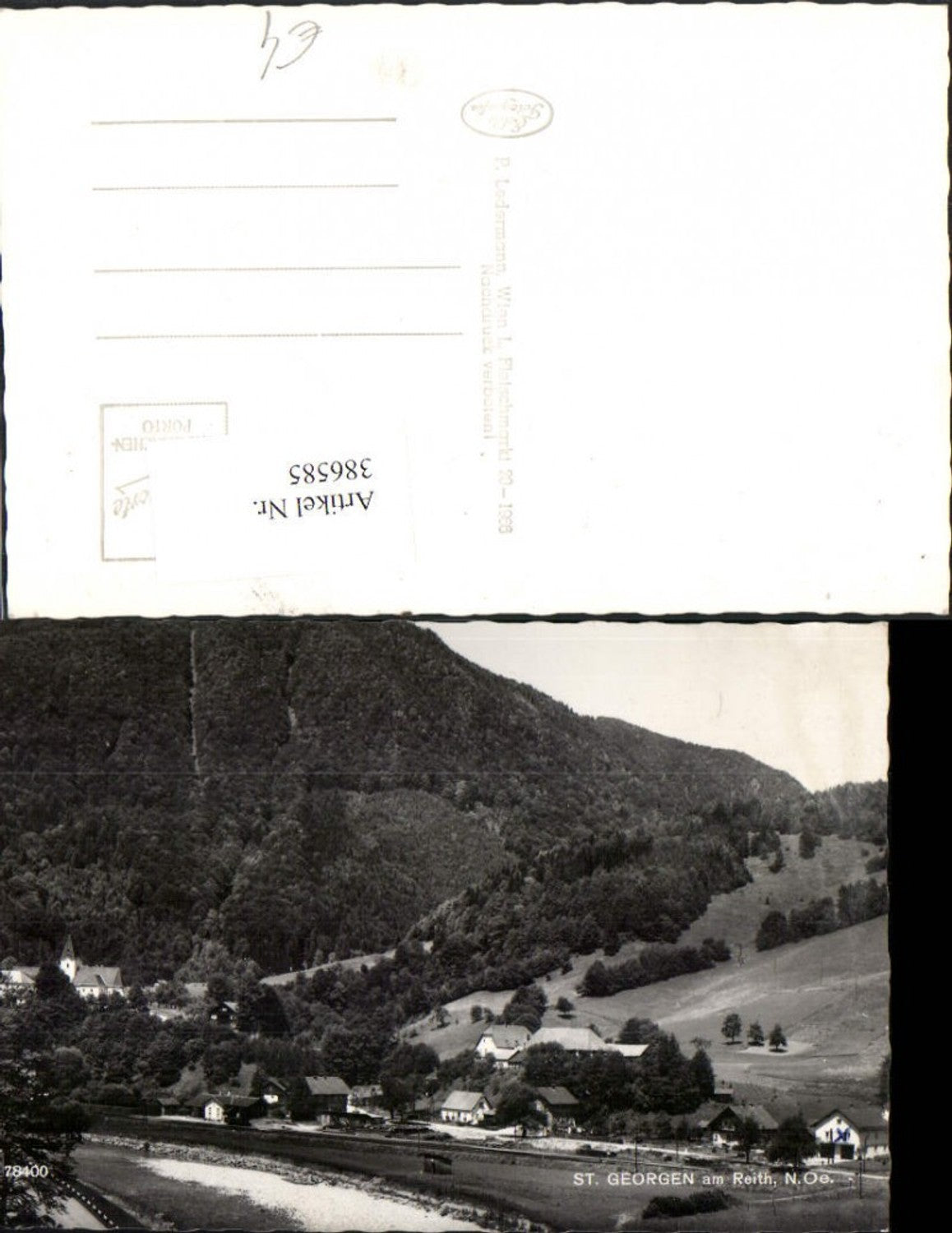 386585,St. Georgen am Reith Teilansicht Kirche Bahnhof