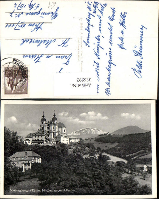 386592,Sonntagberg Basilika Kirche geg. Ötscher