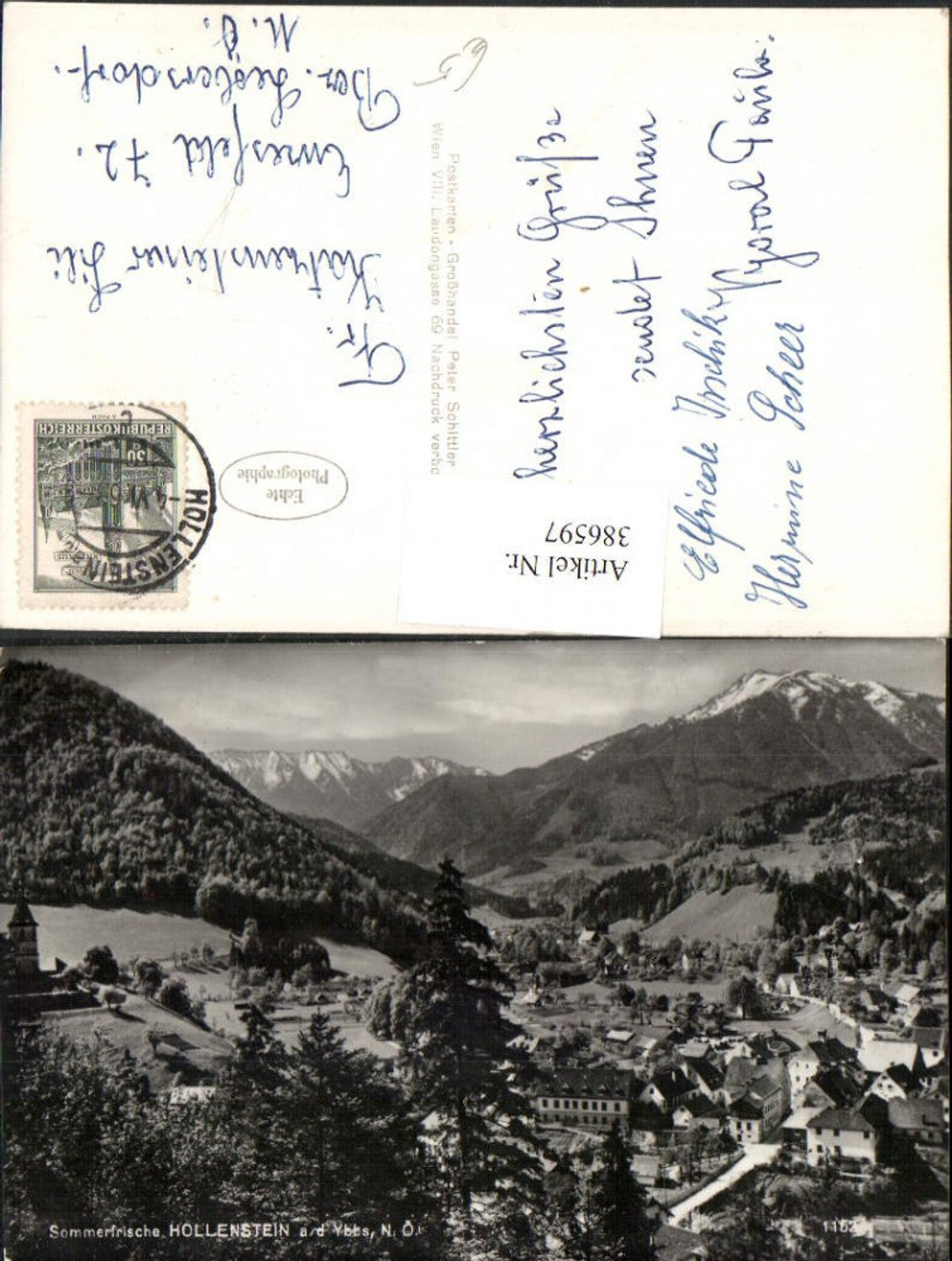 386597,Hollenstein an d. Ybbs Totale Bergkulisse