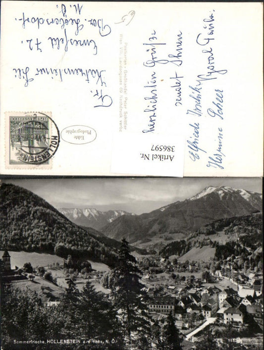 386597,Hollenstein an d. Ybbs Totale Bergkulisse