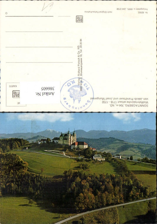386605,Sonntagberg Wallfahrtskirche Basilika Kirche Bergkulisse