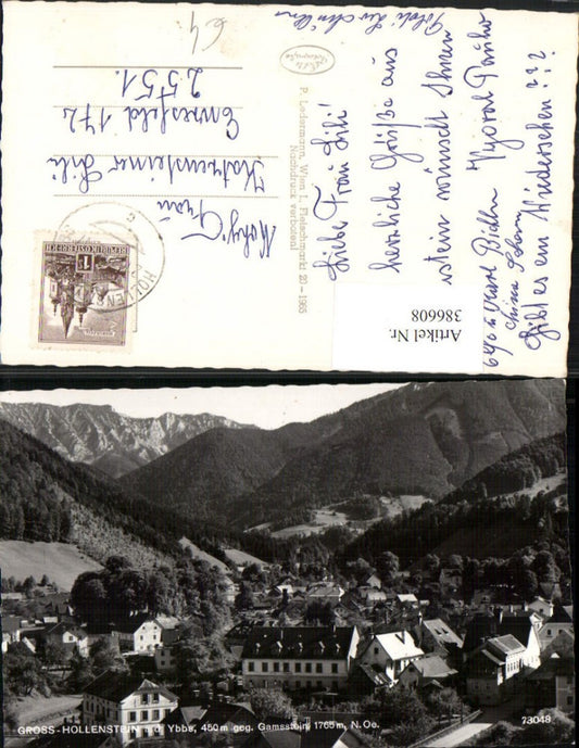 386608,Groß-Hollenstein an d. Ybbs Teilansicht geg. Gamsstein Bergkulisse