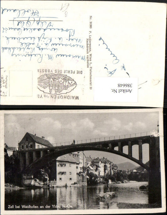 386648,Waidhofen an d. Ybbs Zell Teilansicht Brücke