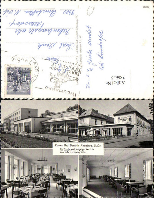 386655,Bad Deutsch-Altenburg Kurhaus Restaurant Speisesaal Mehrbildkarte